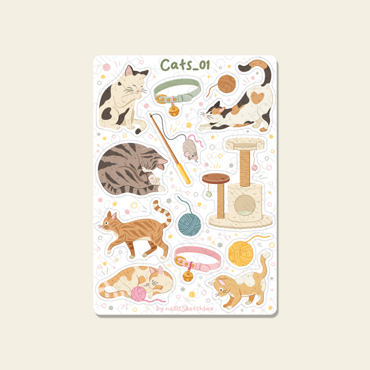 Sticker Sheet - Cats_01