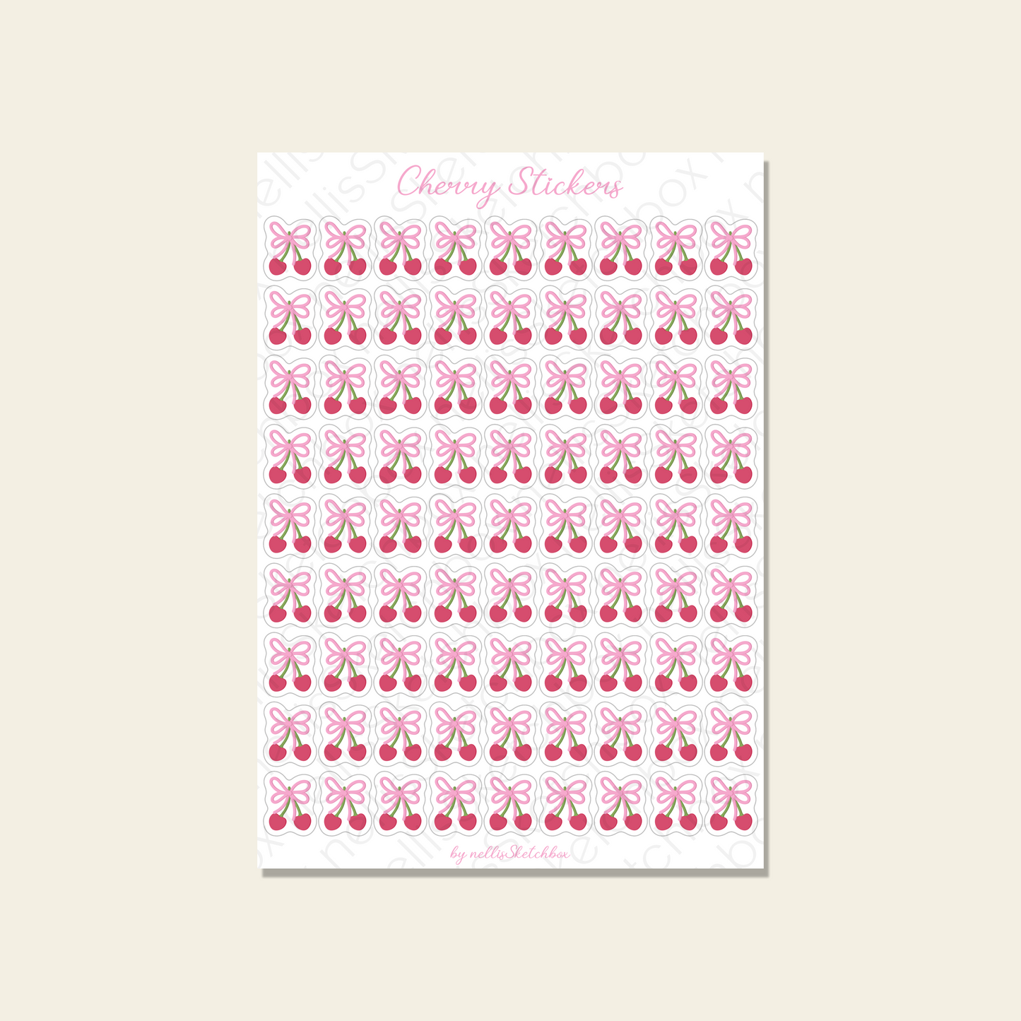 Sticker Sheet - Cherries