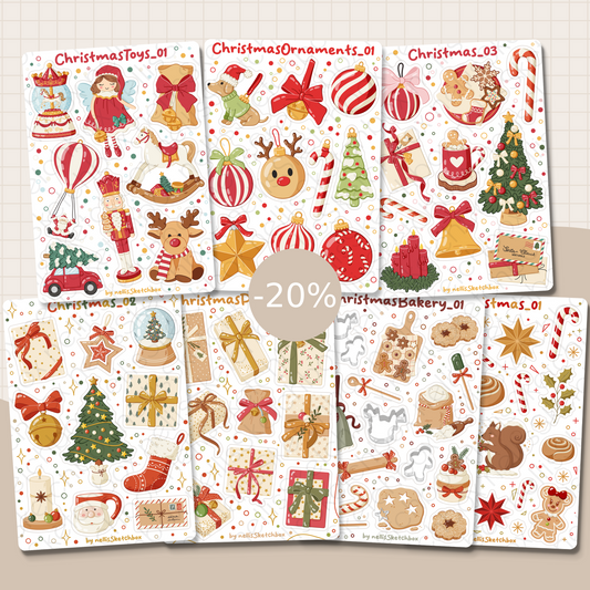 Sticker Sheet Bundle - Christmas