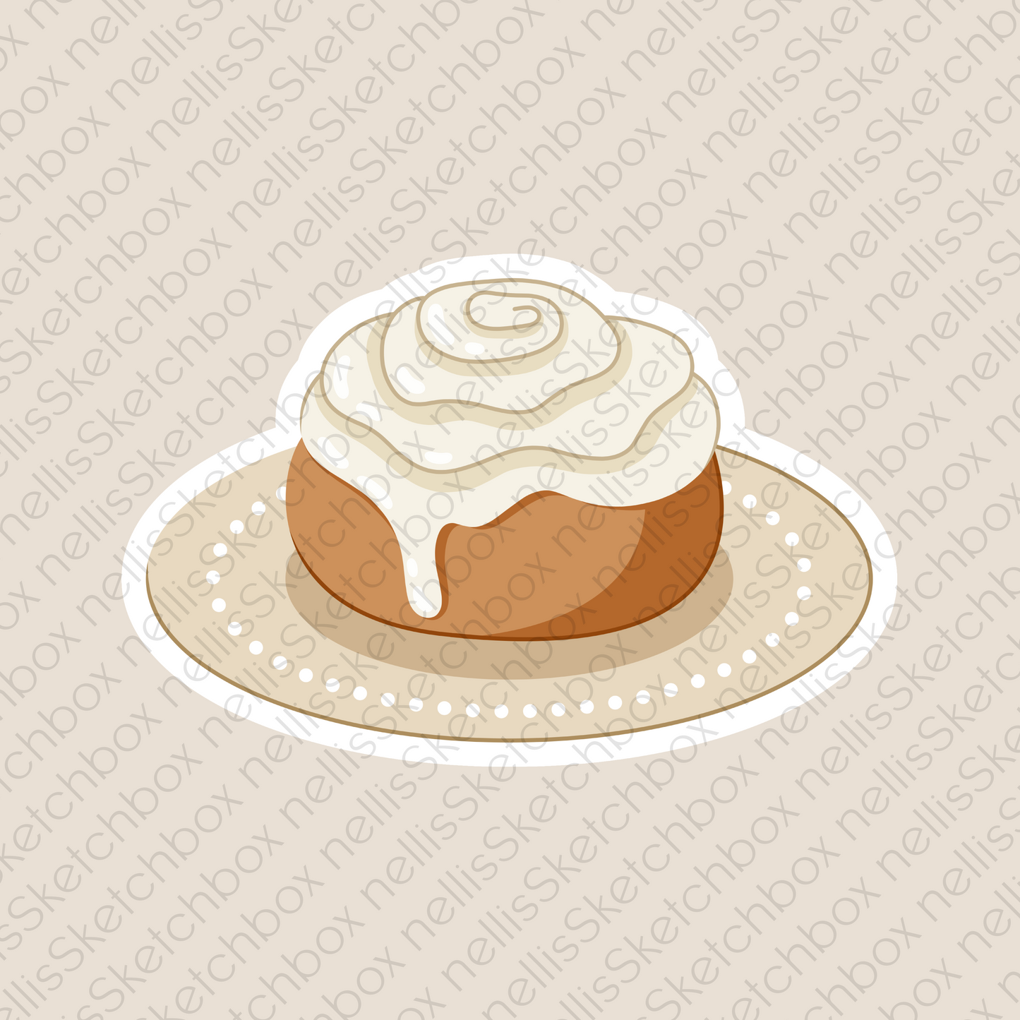 Vinyl Sticker - CinnamonRoll