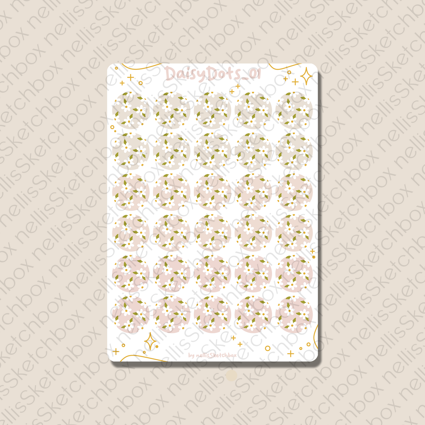 Sticker Sheet - DaisyDots_01