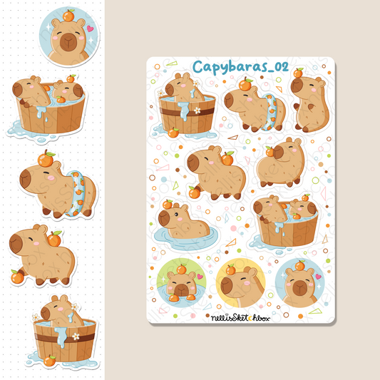 Digital Stickers - Capybaras_02