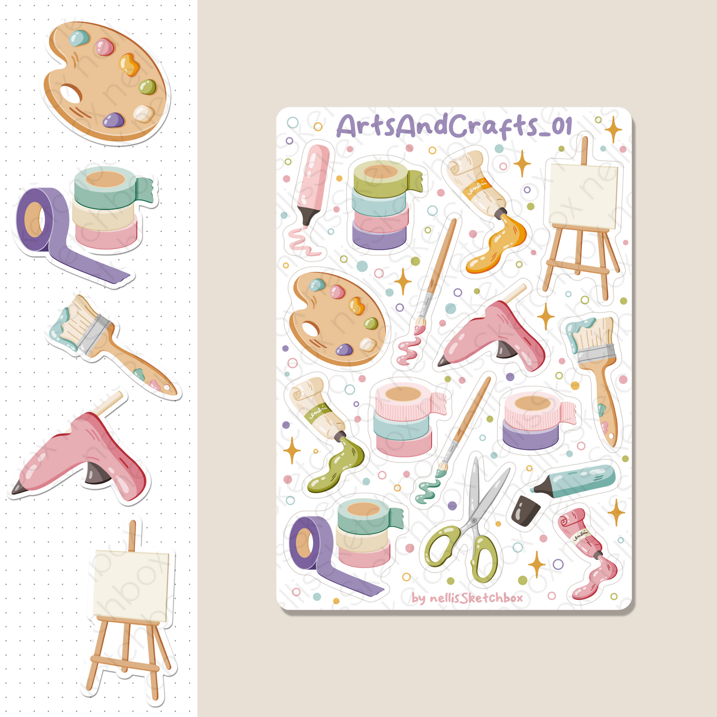 Digital Stickers - ArtsAndCrafts_01