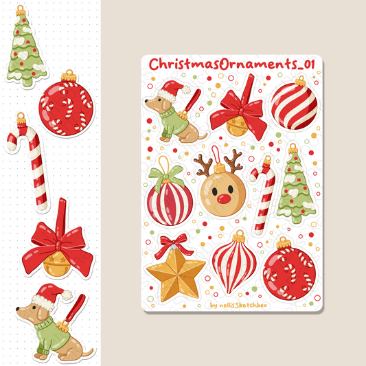 Digital Stickers - ChristmasOrnaments