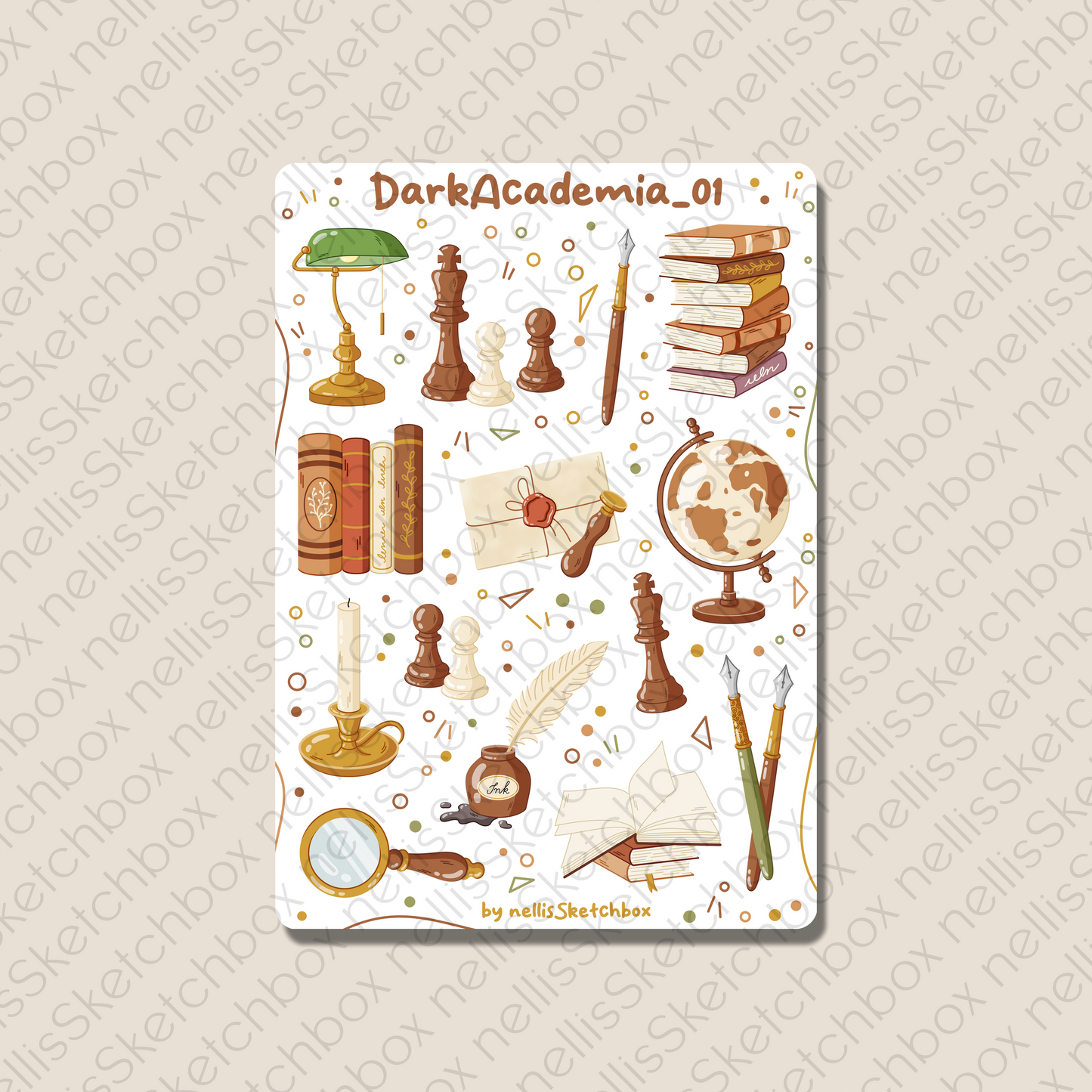 Digital Stickers - DarkAcademia_01