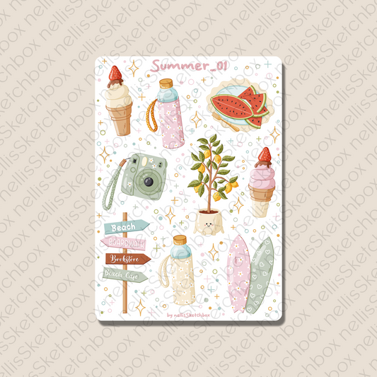 Sticker Sheet - Summer_01