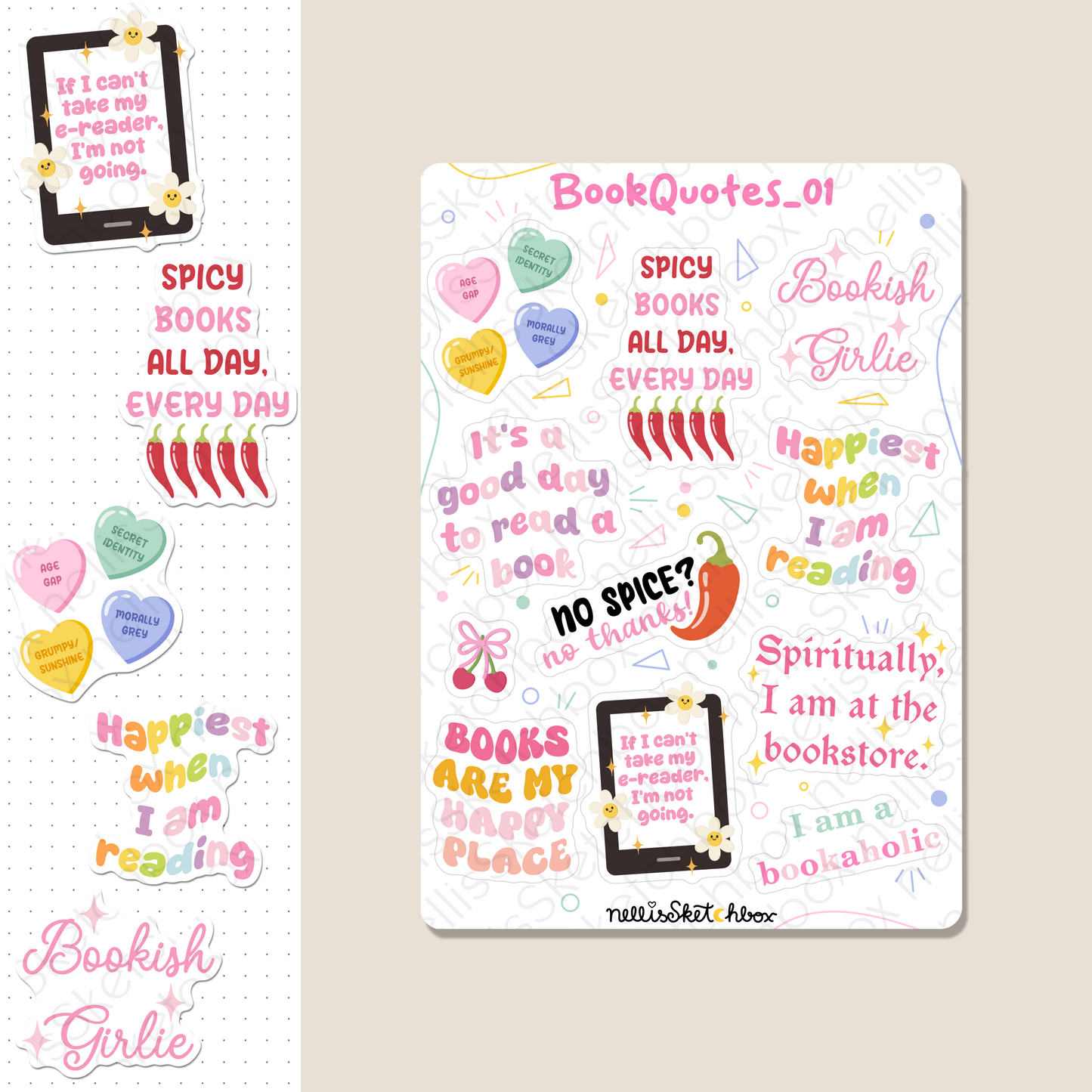 Digital Stickers - BookQuotes_01
