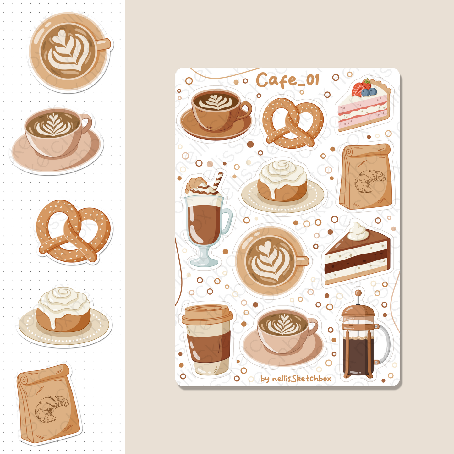 Digital Stickers - Cafe_01