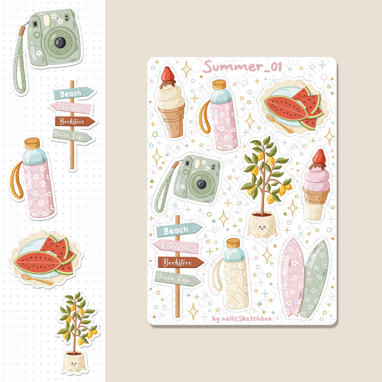 Digital Stickers - Summer_01