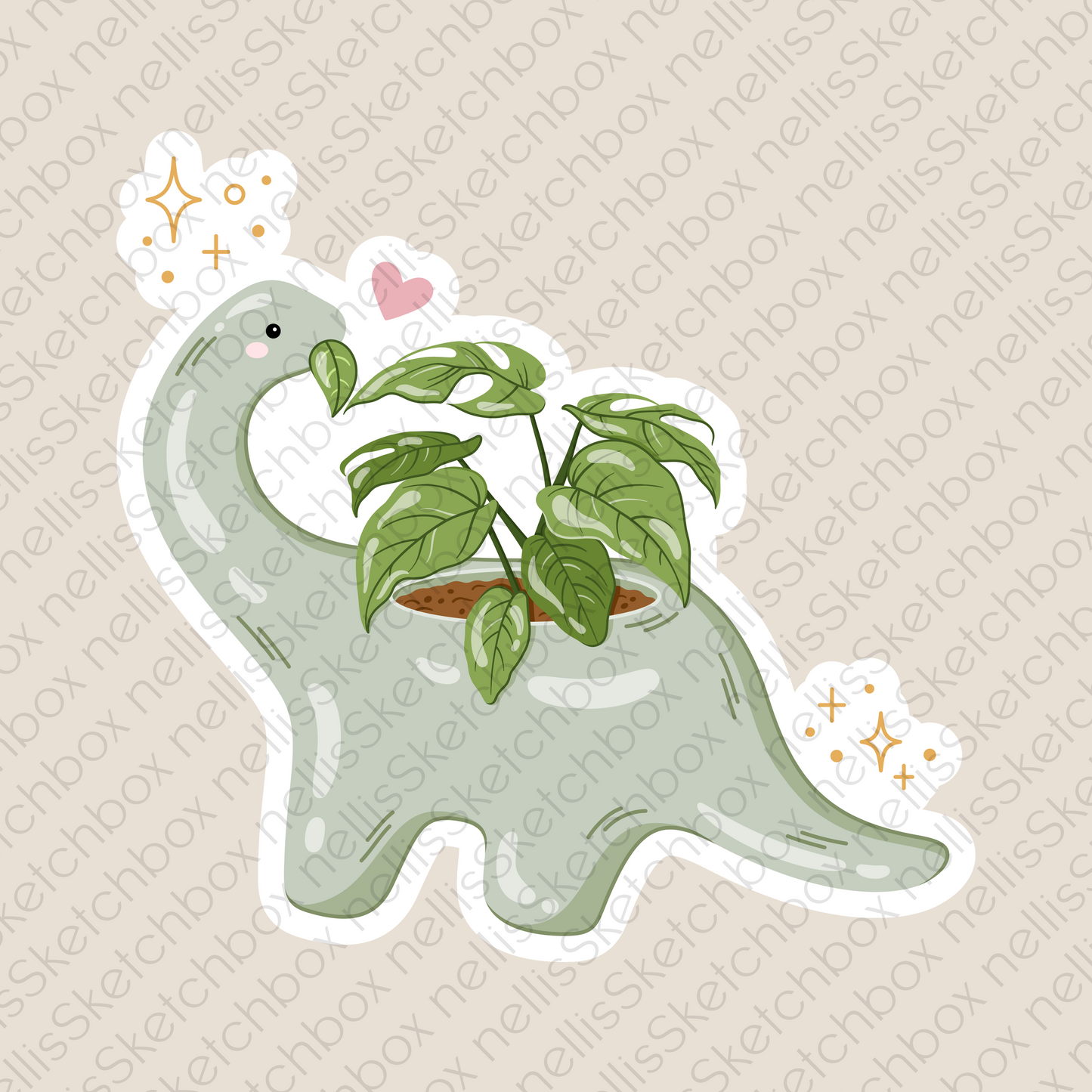 Digital Sticker - DinoPlant