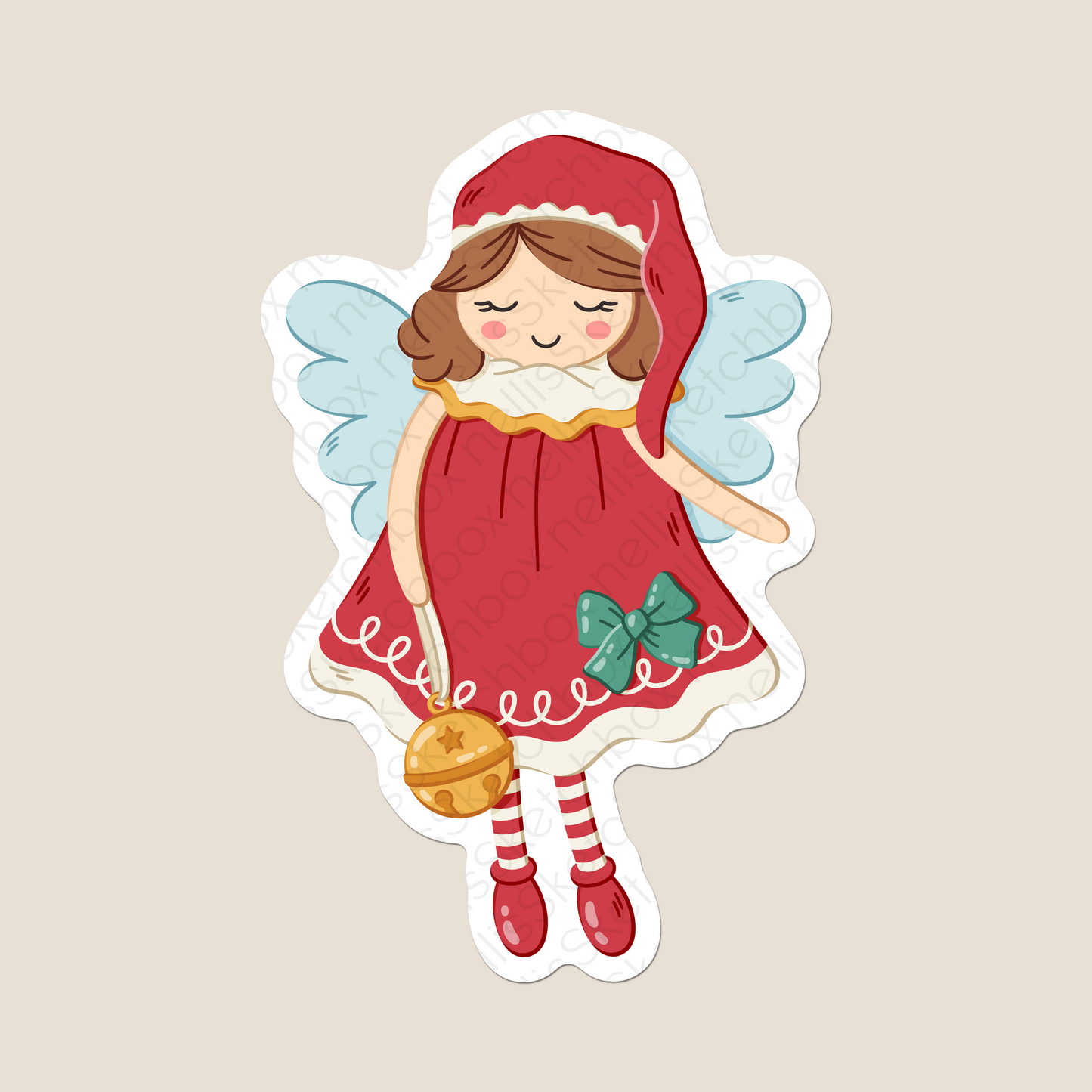 Vinyl Sticker - ChristmasDoll