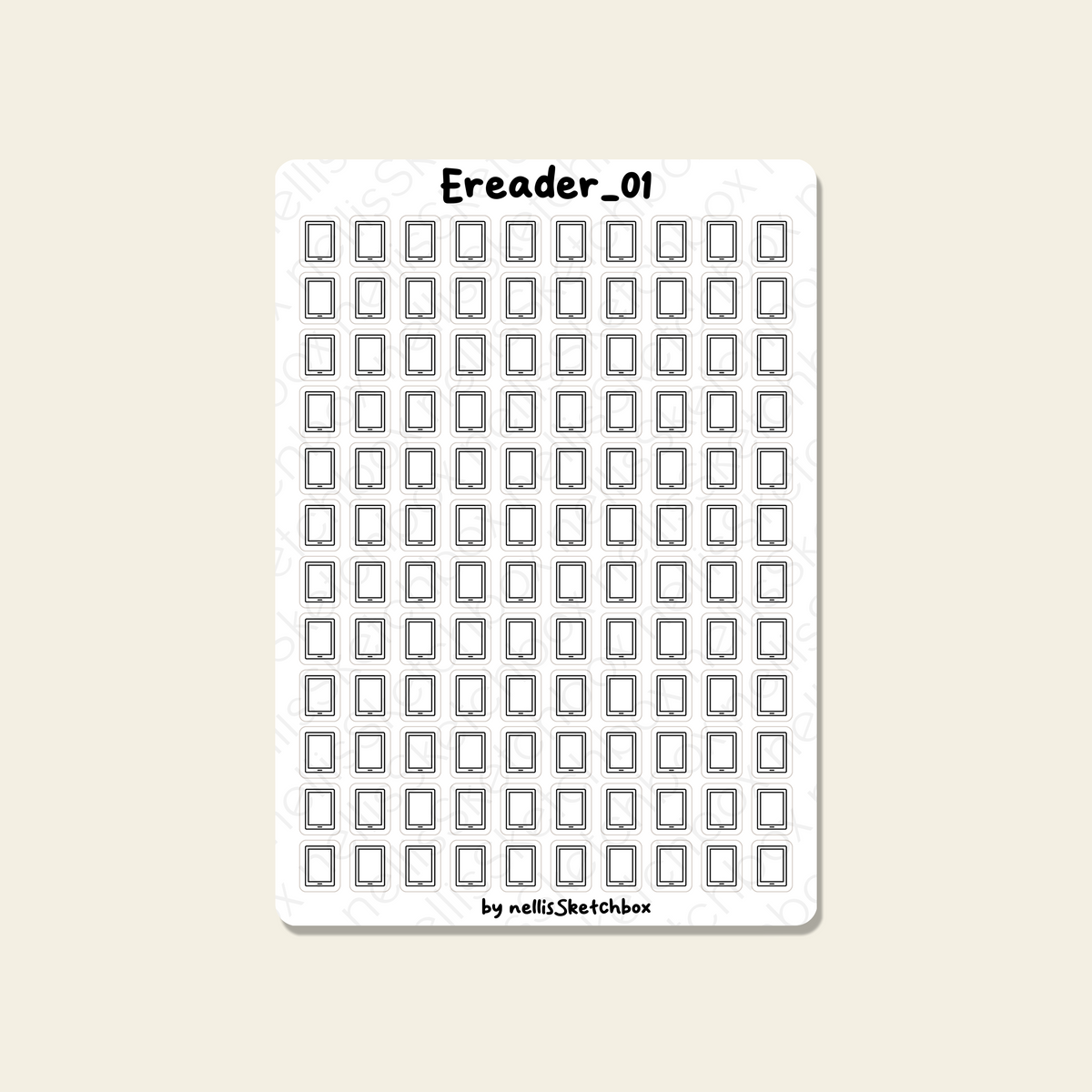 Sticker Sheet - Ereader_01