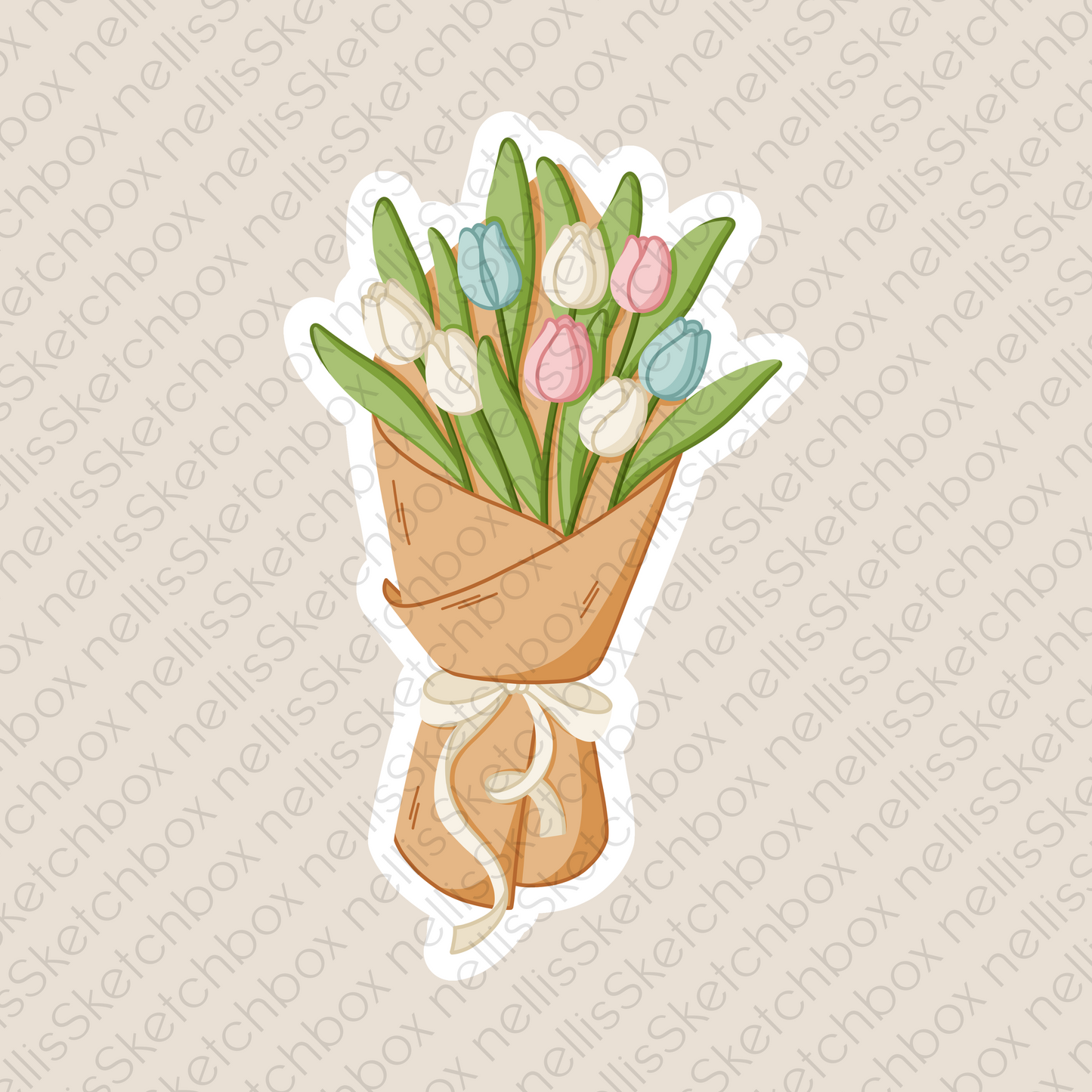 Vinyl Sticker  - Tulips