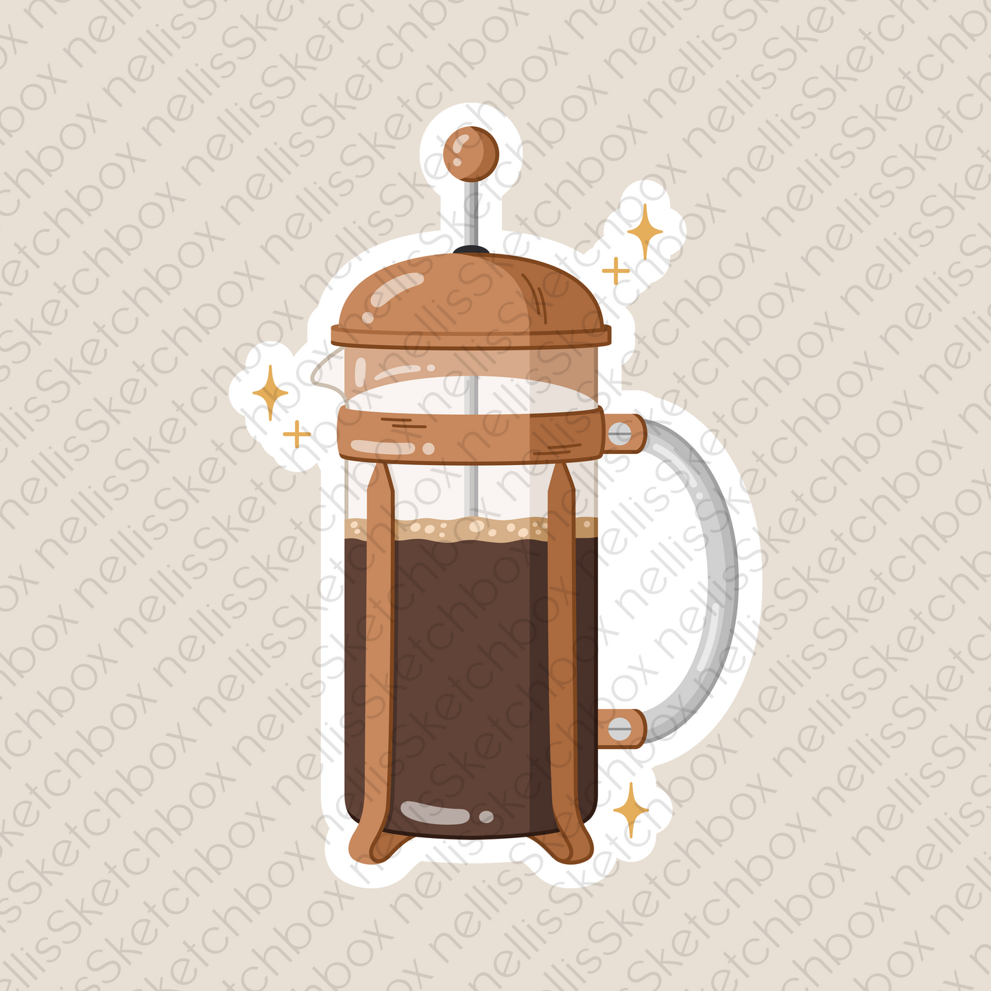 Vinyl Sticker - FrenchPress