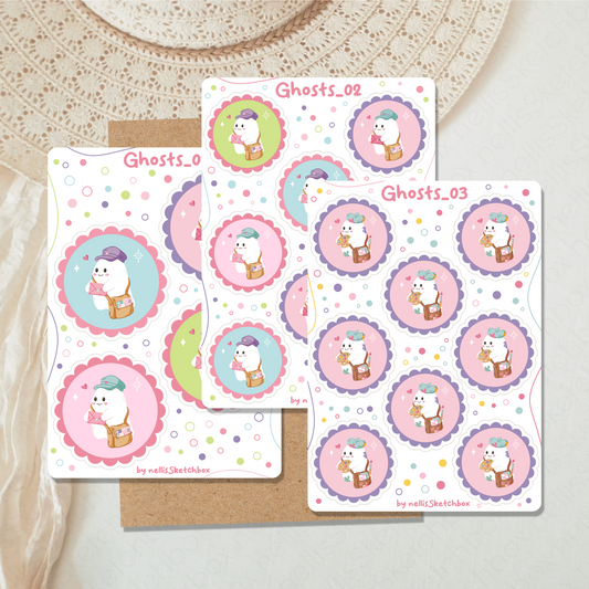 Sticker Sheet Bundle - Ghost_01-03