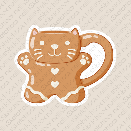 Vinyl Sticker - GingerbreadMug