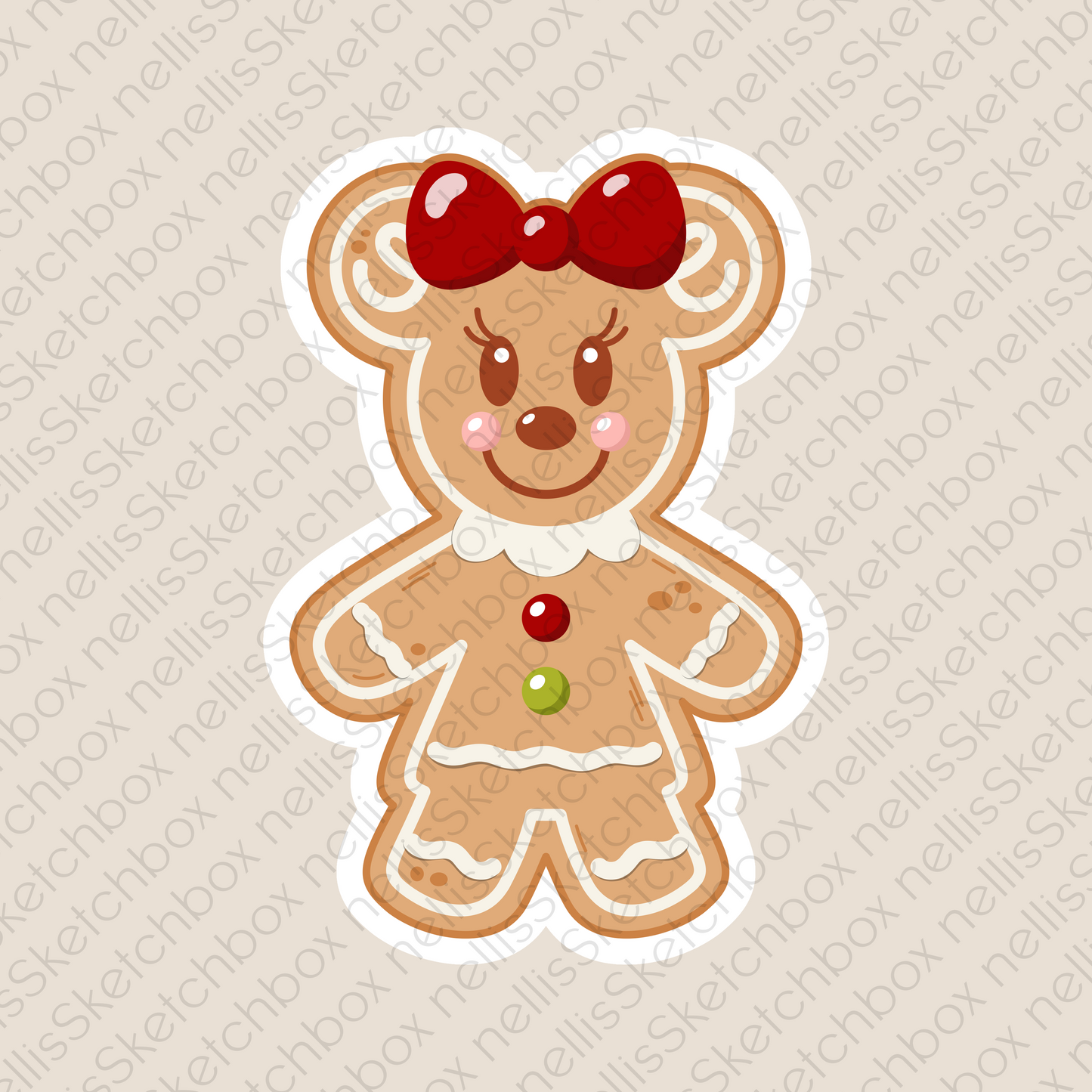 Vinyl Sticker - Gingerbread