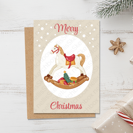 Postcard - ChristmasHorse