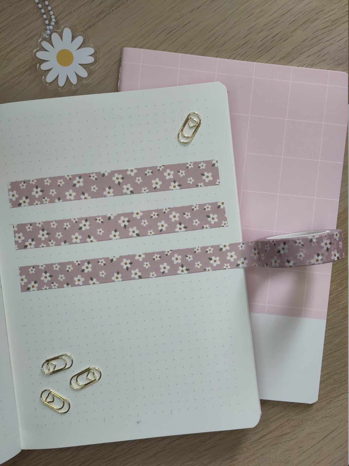 Washi Tape - Daisy Pink