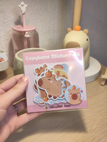Sticker Pack - Capybaras