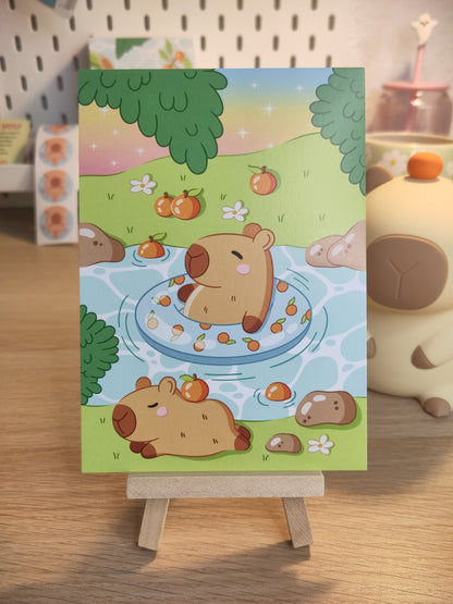 Postcard - Capybaras