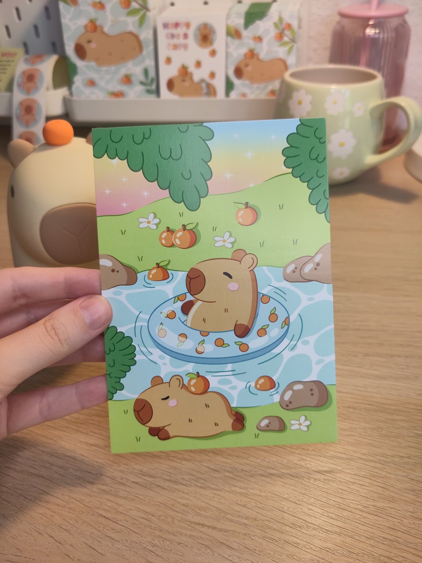 Postcard - Capybaras