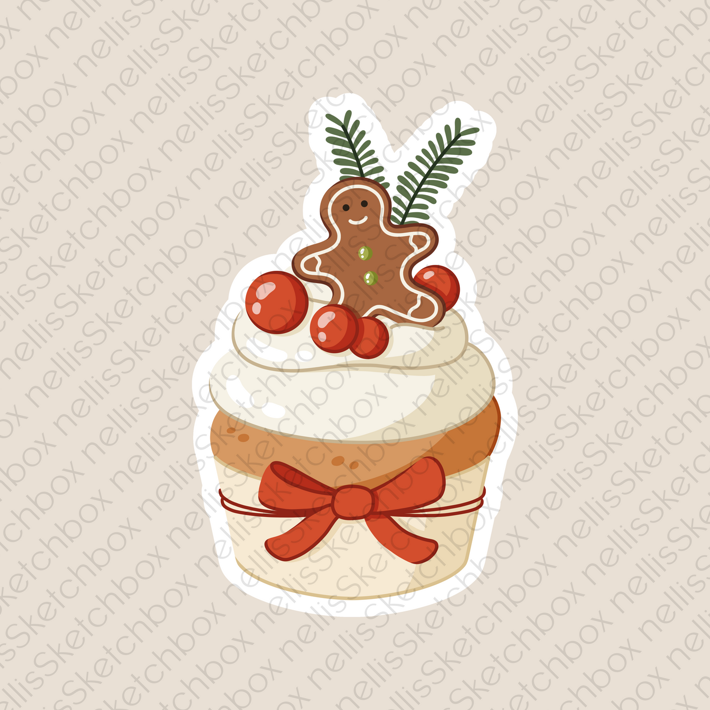 Vinyl Sticker - ChristmasMuffin