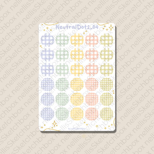 Sticker Sheet - NeutralDots_04