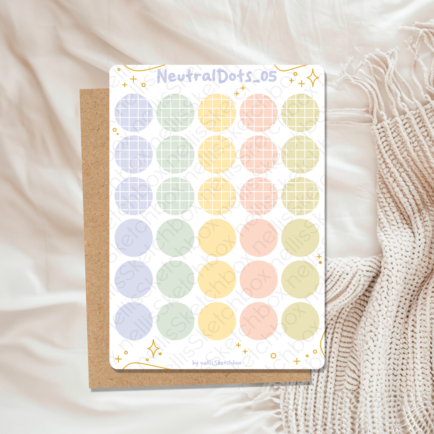 Sticker Sheet - NeutralDots_05