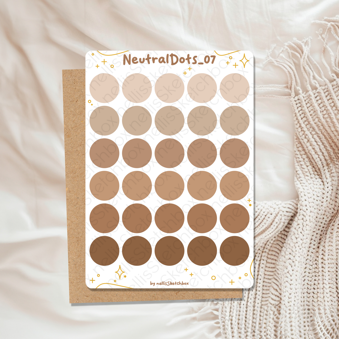 Sticker Sheet - NeutralDots_07