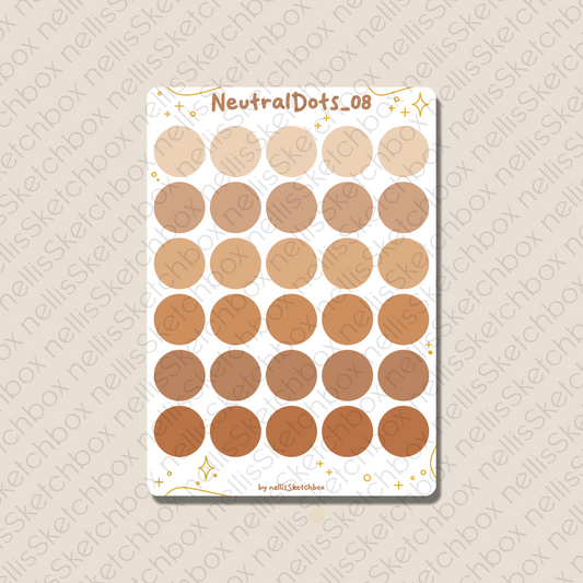 Sticker Sheet - NeutralDots_08