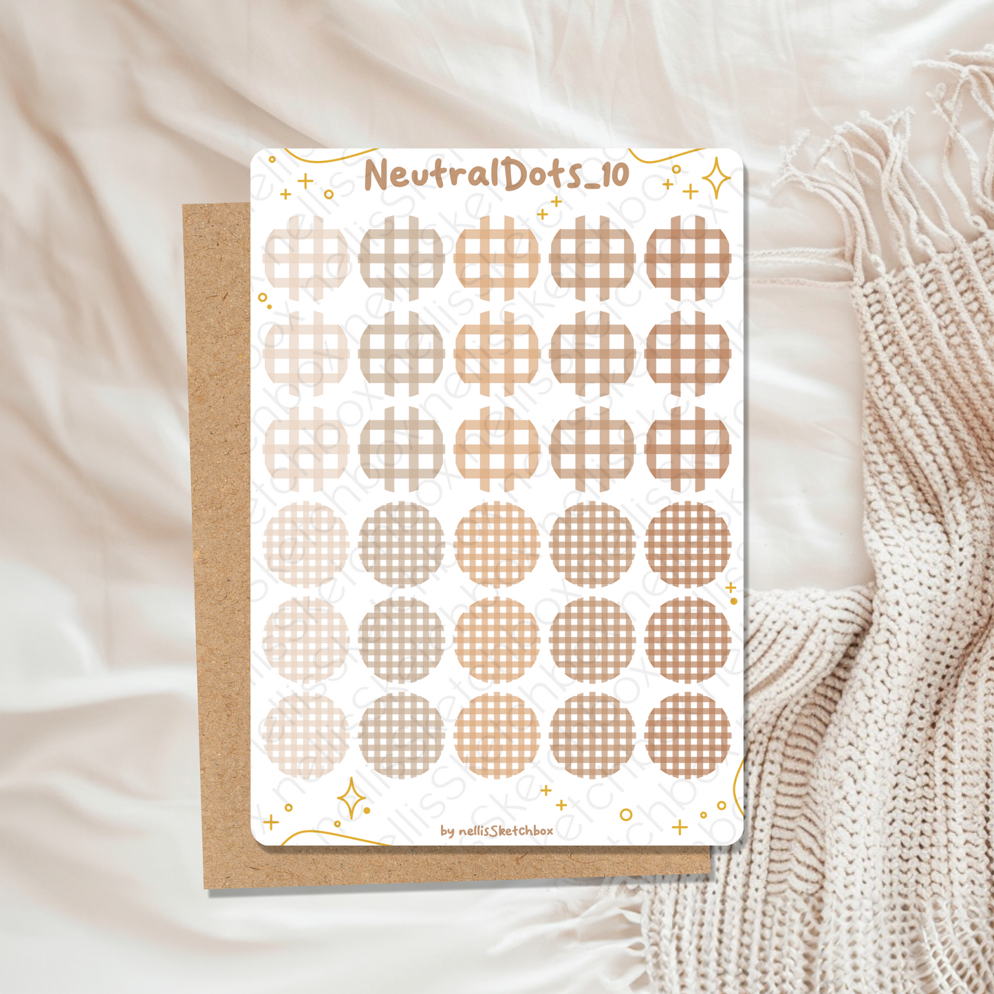 Sticker Sheet - NeutralDots_10