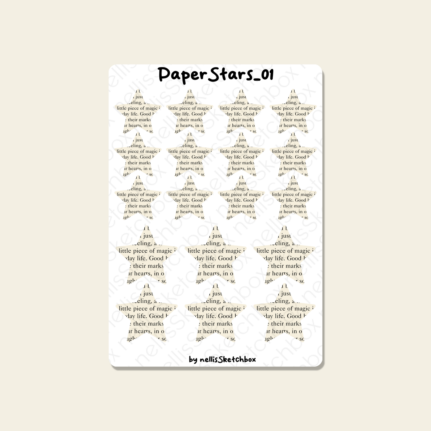 Sticker Sheet - PaperStars_01