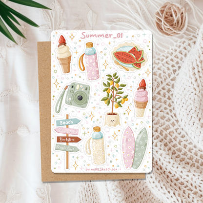 Sticker Sheet Bundle - Summer