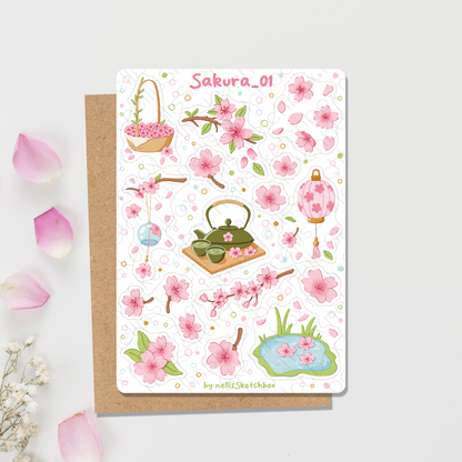 Sticker Sheet - Sakura_01