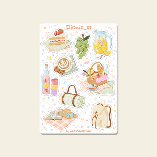 Sticker Sheet - Picnic_01