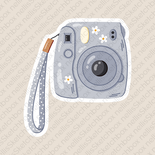 Digital Sticker - PolaroidCameraBlue