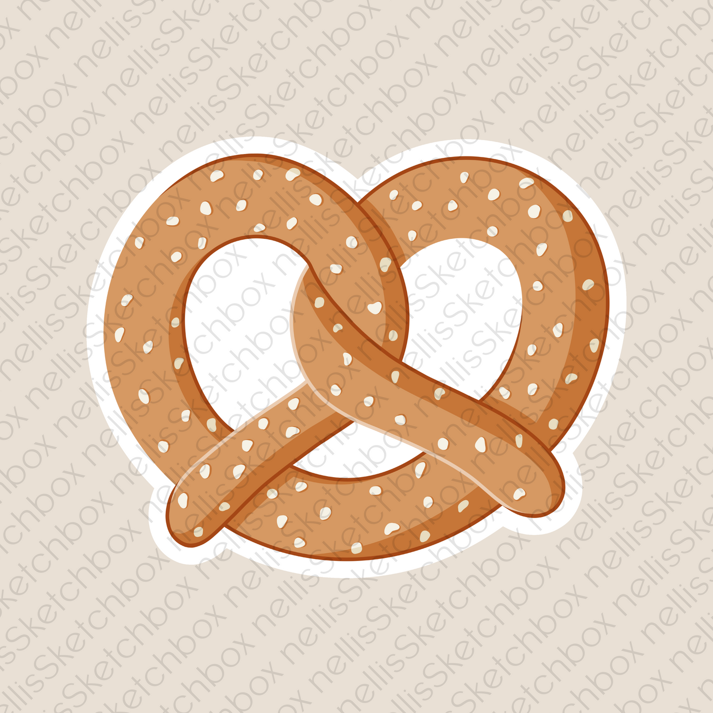 Vinyl Sticker - Pretzel