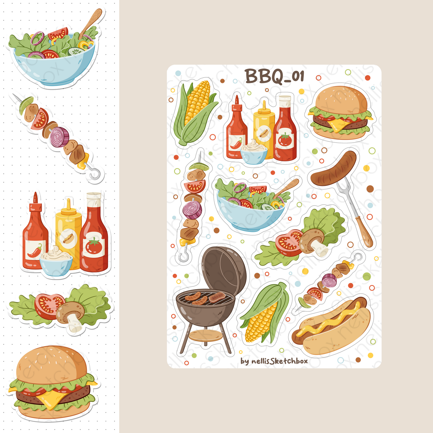 Digital Stickers - BBQ_01