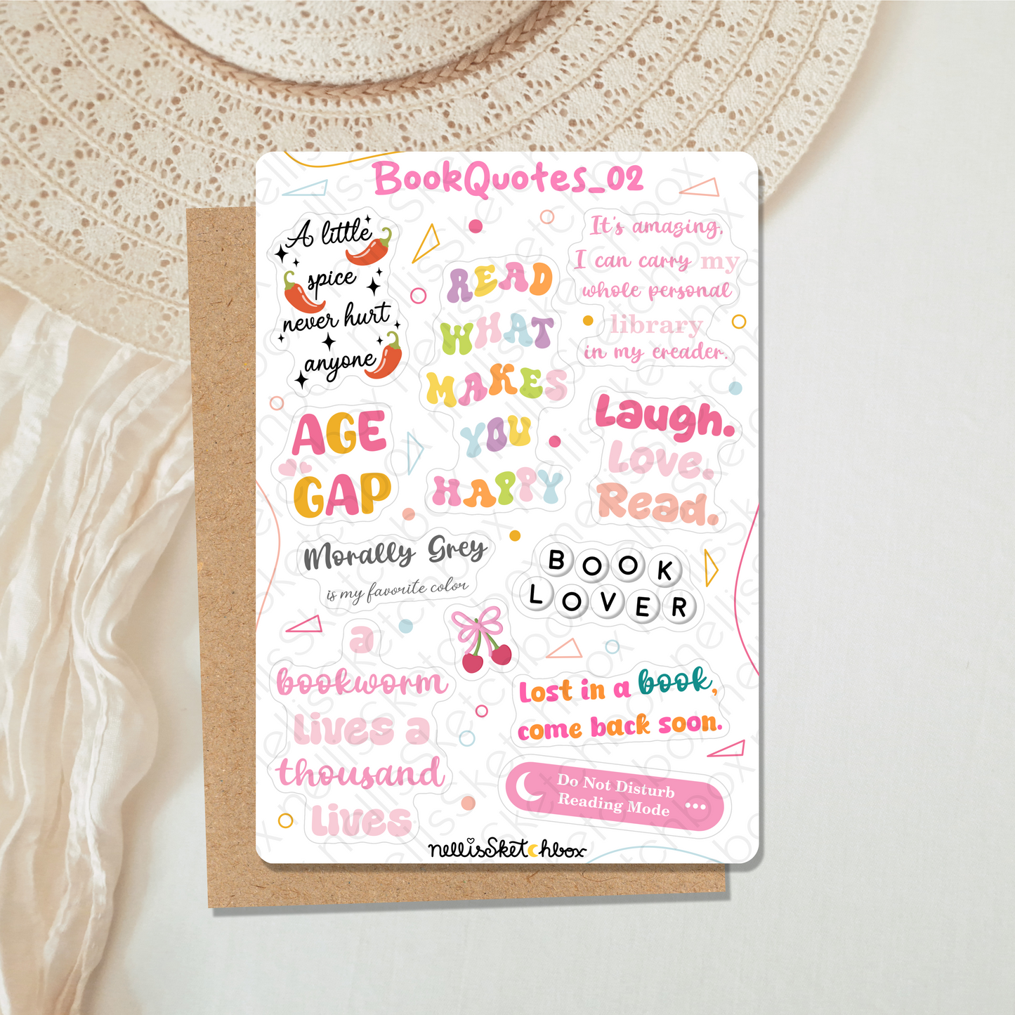 Sticker Sheet - BookQuotes_02