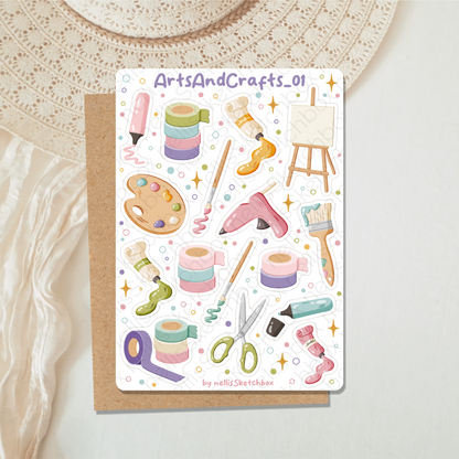 Sticker Sheet - ArtsAndCrafts_01