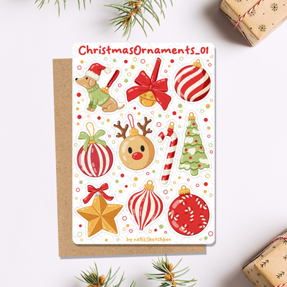 Sticker Sheet - ChristmasOrnaments_01