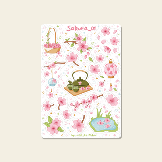 Sticker Sheet - Sakura_01