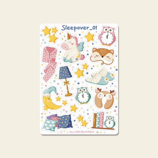 Sticker Sheet - Sleepover_01