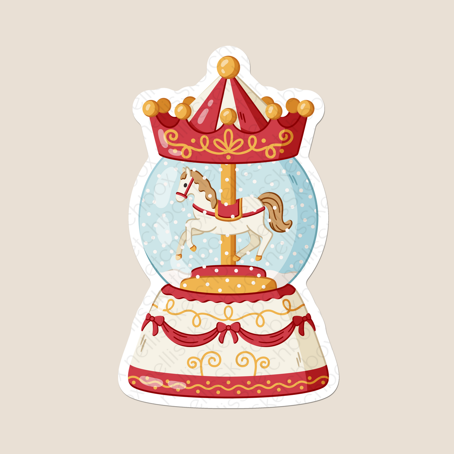 Vinyl Sticker - SnowGlobe