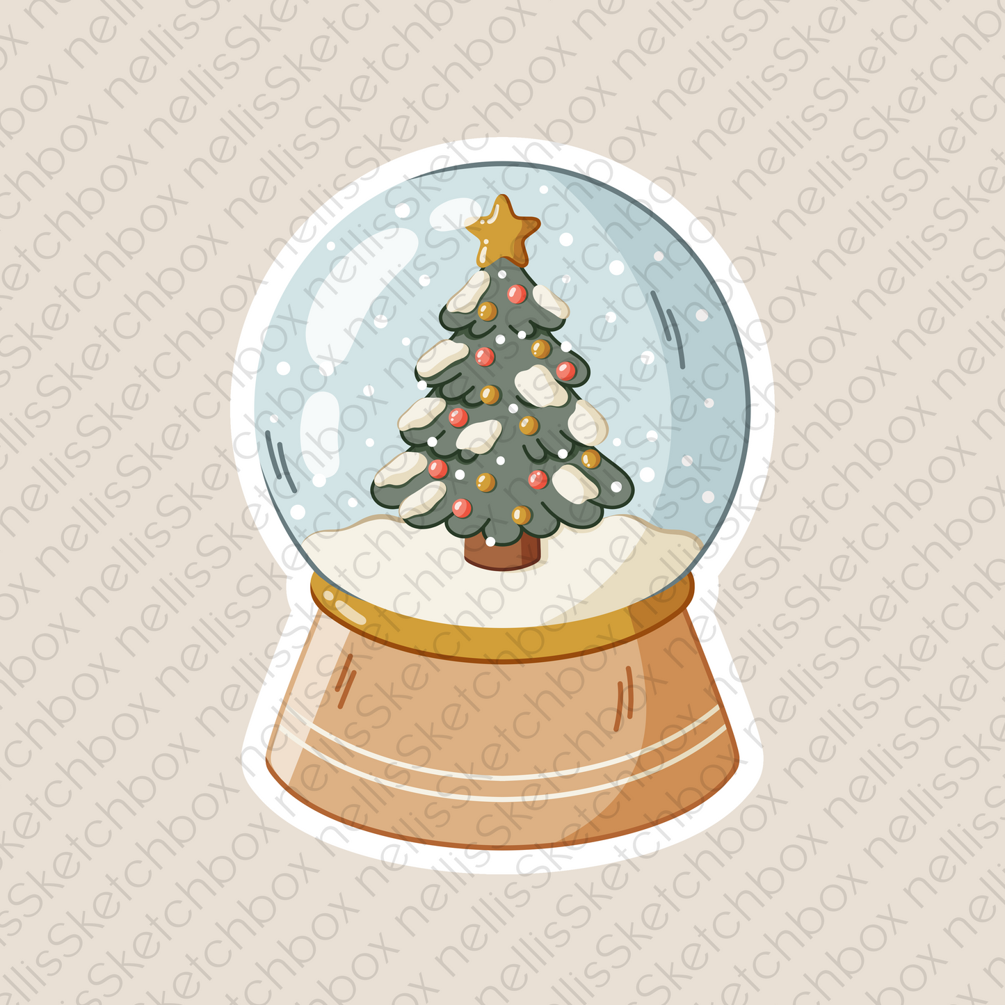 Vinyl Sticker - SnowGlobe