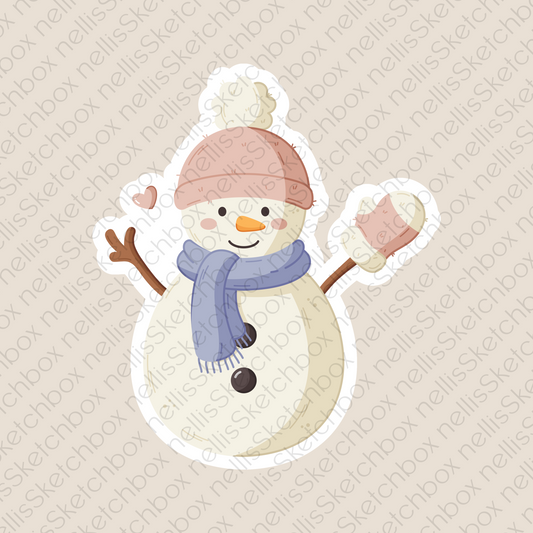 Vinyl Sticker - Snowman_01