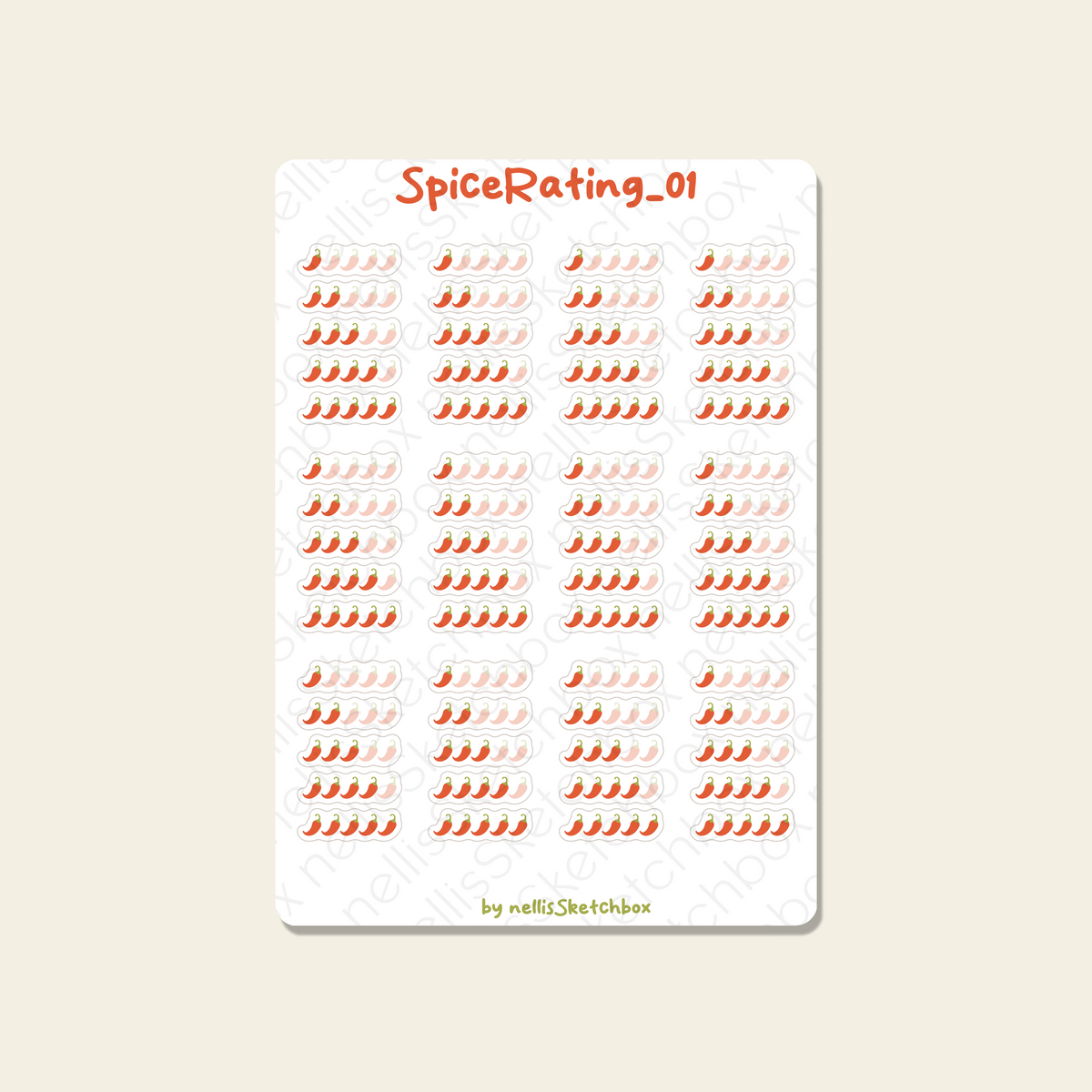 Sticker Sheet - SpiceRating_01