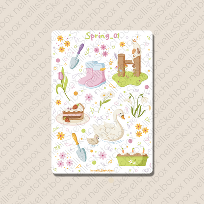 Sticker Sheet - Spring_01