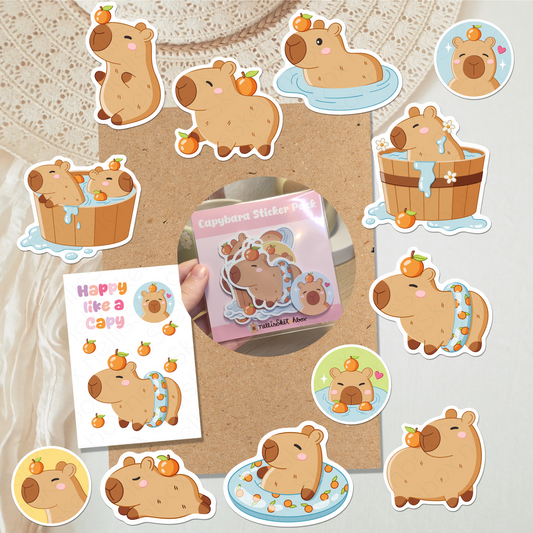Sticker Pack - Capybaras